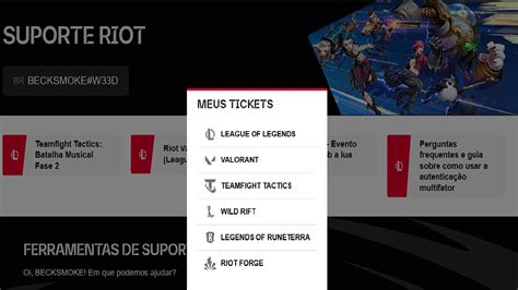 tickets riot|abrir ticket.